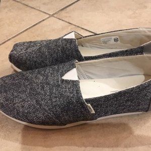 Silver and Black  Woven TOMS